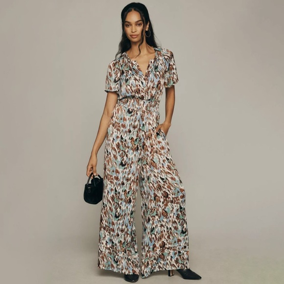 Anthropologie Pants - Anthropologie US L Turquoise Somerset Jumpsuit